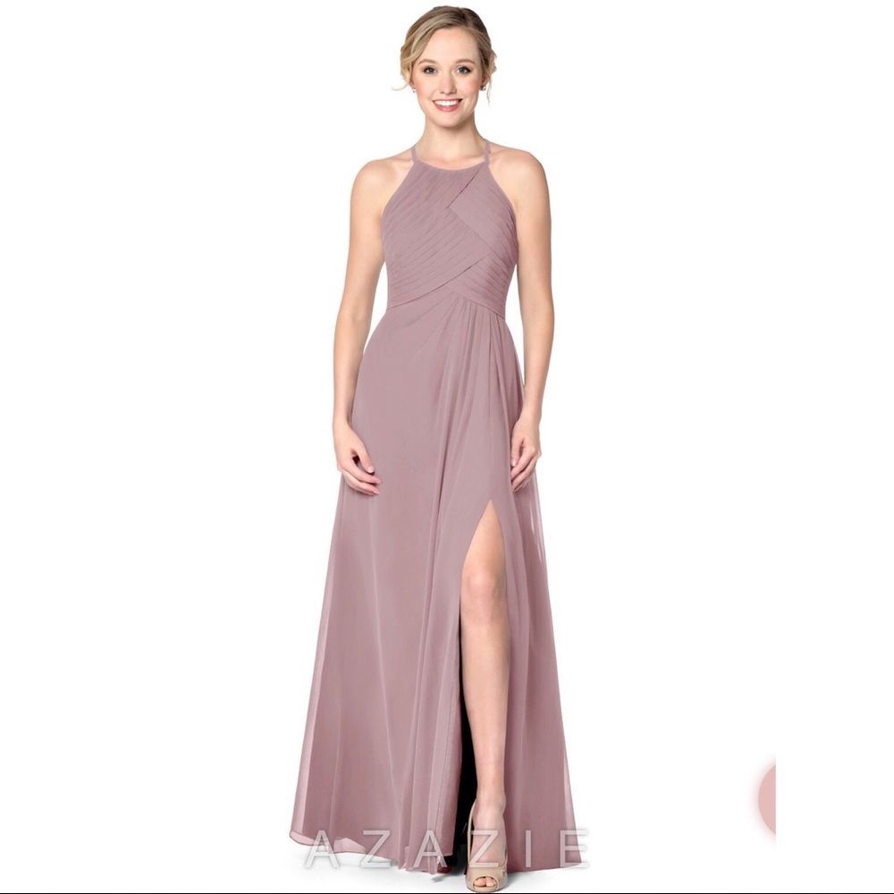 Azazie Ginger Bridesmaid Dress in Vintage Mauve (custom size)